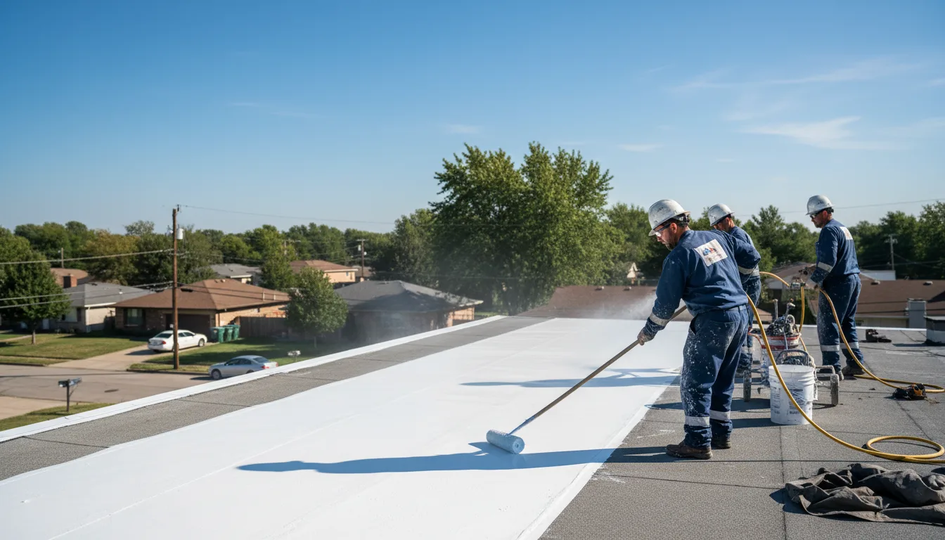 Commercial roof coating in Murphy, TX near me